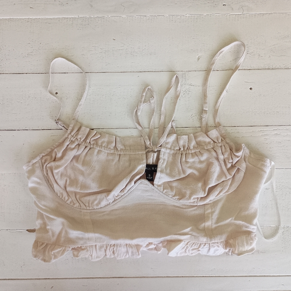 Kendall and Kylie Tan Crop Top NWOT